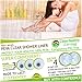 Clean Healthy Living Heavy Duty PEVA Clear Shower Curtain Liner with Magnets & Suction Cups - 70 X 71 in. Long