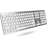 Macally Premium Bluetooth Keyboard for Mac - Compatible Apple Keyboard with Numeric Keypad - Multi Device Wireless for MacBook Pro/Air, Mac mini Pro, iMac, Laptop