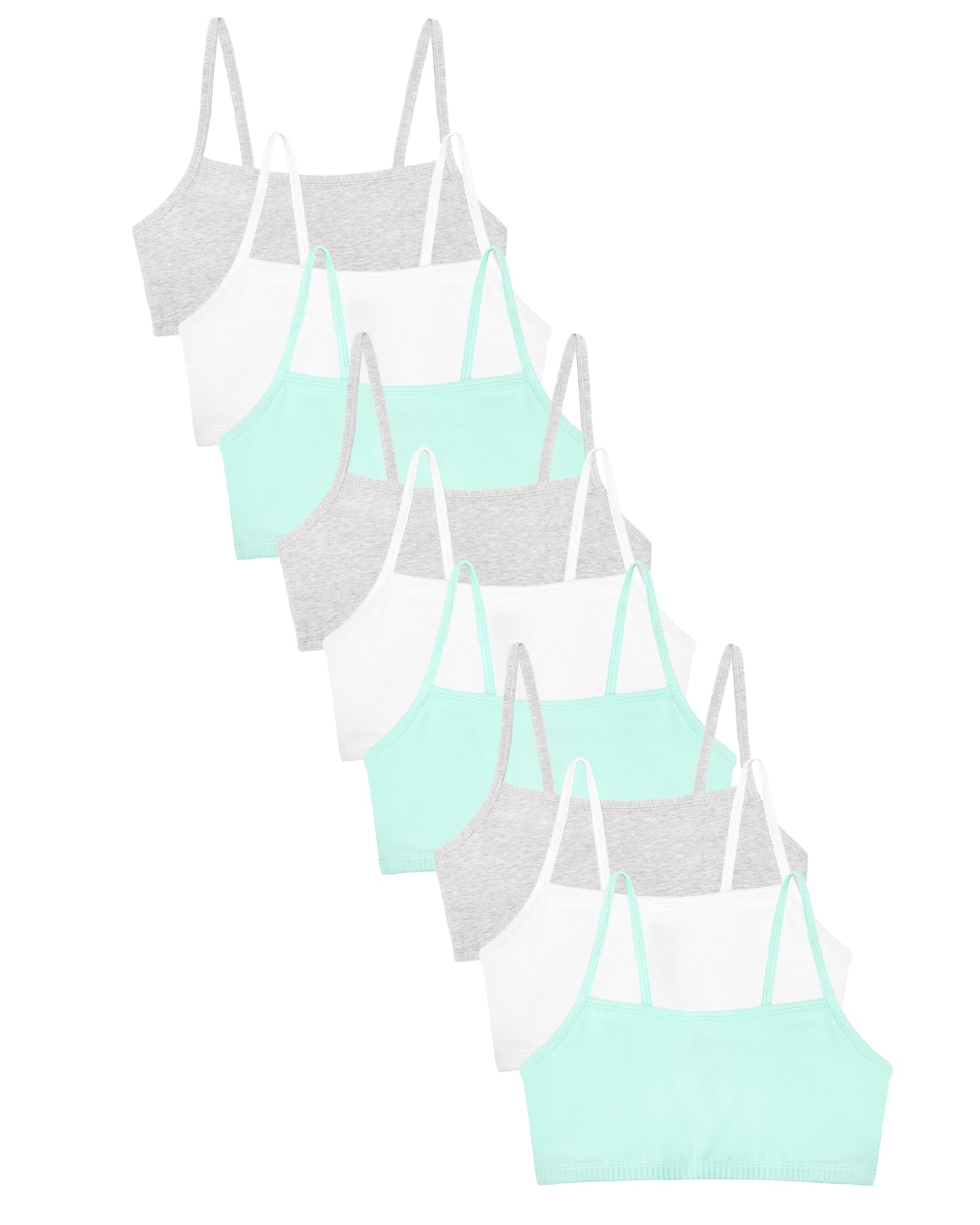 Fruit of The Loom Women’s 9-Pack Spaghetti Strap Cotton Sports Bra