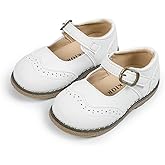 Fromosa Toddler Girls Mary Jane Dress Shoes Ballet Flats Little Girls Soft Slip-On Bowknot Princess Shoes Wedding Party Casual Walking School Uniform Moccasins Baptism Shoes
