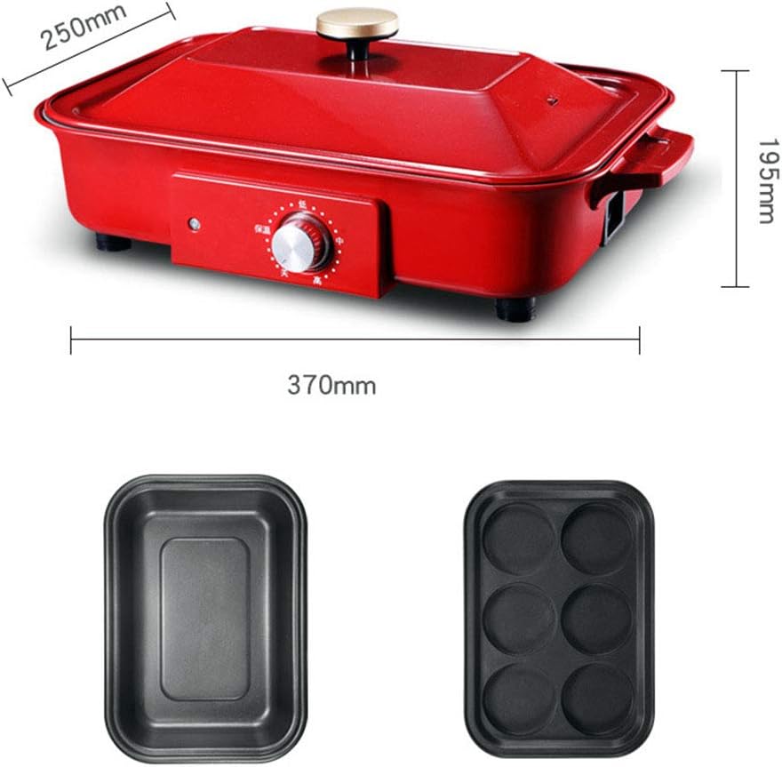 review Electric Smokeless Grill Indoor and Outdoor Use Grill Grate and Disc 2 Plates Removable Portable BBQ Grilling & Searing 370X250x195mm