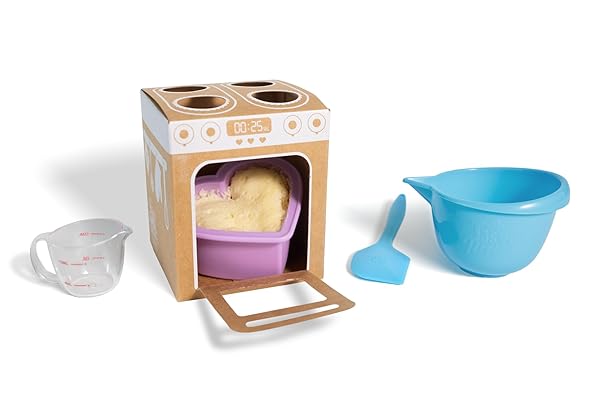 GOLIATH TASTY TINIES BAKE SHOP VANILLA CAKE MIX KIT WITH RAINBOW POP SPRINKLES & CHOCOLATE FROSTING MIX | BAKE & DECORATE 2 REAL MINI CAKES | INCLUDES MINI TOOLS & INGREDIENTS | AGES 6+