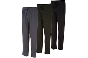 DARESAY Mens Lounge Pants With Pockets - Mens Pajama Pants - Lounge Pants Men, Up to 3XL Pack Of 3