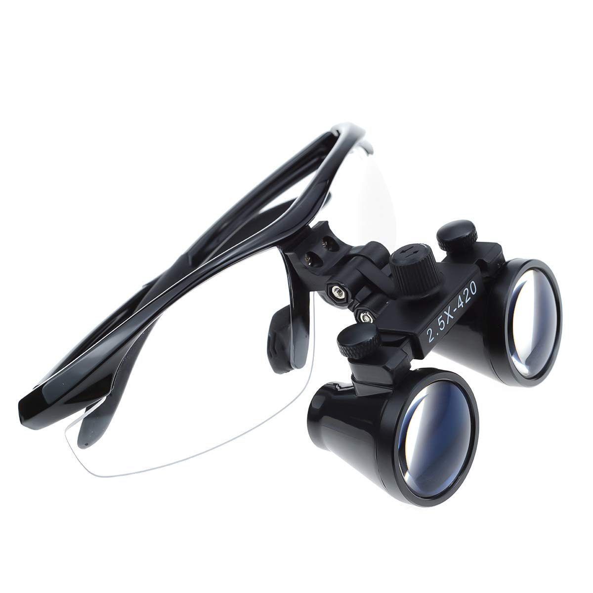 MIke Dental 2 .5X 420mm Surgical Binocular Loupes Glasses Lens Magnifier (Black)