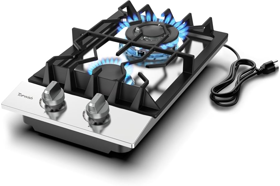Best Compact 12 Inch 2 Burner Gas Cooktop Stove 2026