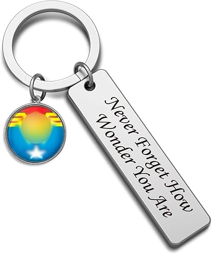 Amazon G Ahora Wonder レディース キーチェーン Never Forget How Wonder You Are Dcコミックにインスパイアされたギフト 力強い女性向け ネックレス 通販