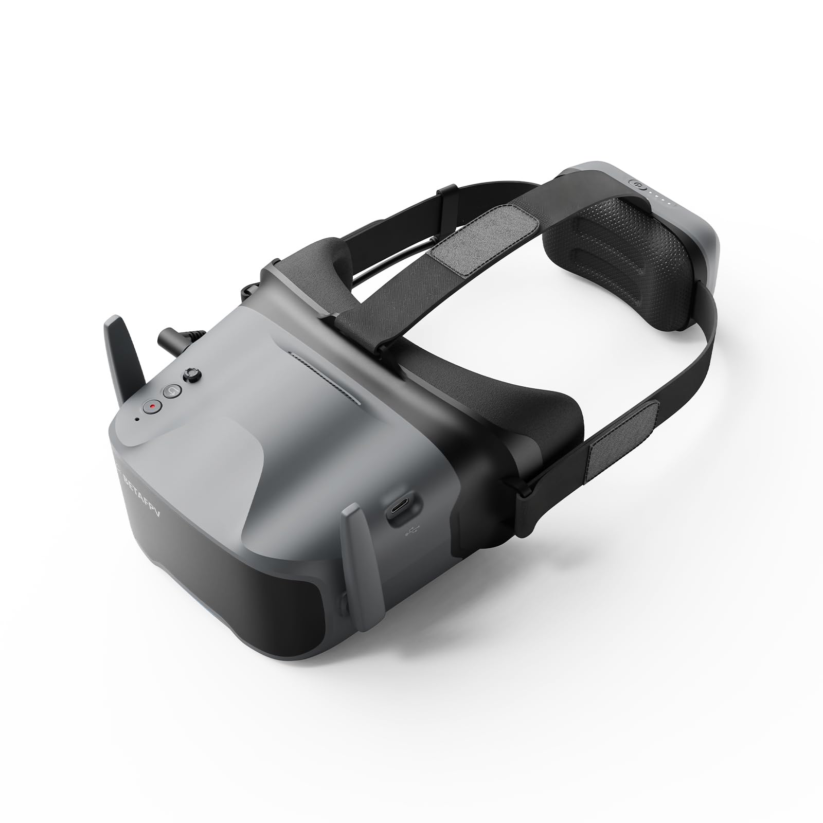 Photo 1 of BETAFPV VR04 HD FPV Goggles with 1080P Resolution, 4.5'' Screen LCD, Micro SD Slot, 2 2600mAh Lipo Batteries Up to 3H, Adjustable Headband, Support Recording Replay Compatible for P1 Air Unit VTX