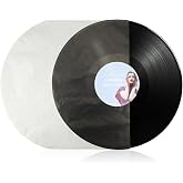 100PCS LP 12 Inch Vinyl Record Inner Sleeves Anti Static Round Bottom Protective Sleeves for Vinyl Record Album Storage(12inch, 100pcs)