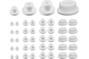 SPNKMJUJ 40 PCS Bathtub Jet Covers Silicone Hole Plug White Tube Plugs Waterproof 4 Sizes Bathtub Plug Fit for 12mm 14mm 16mm 22-23mm Bathtub Hole