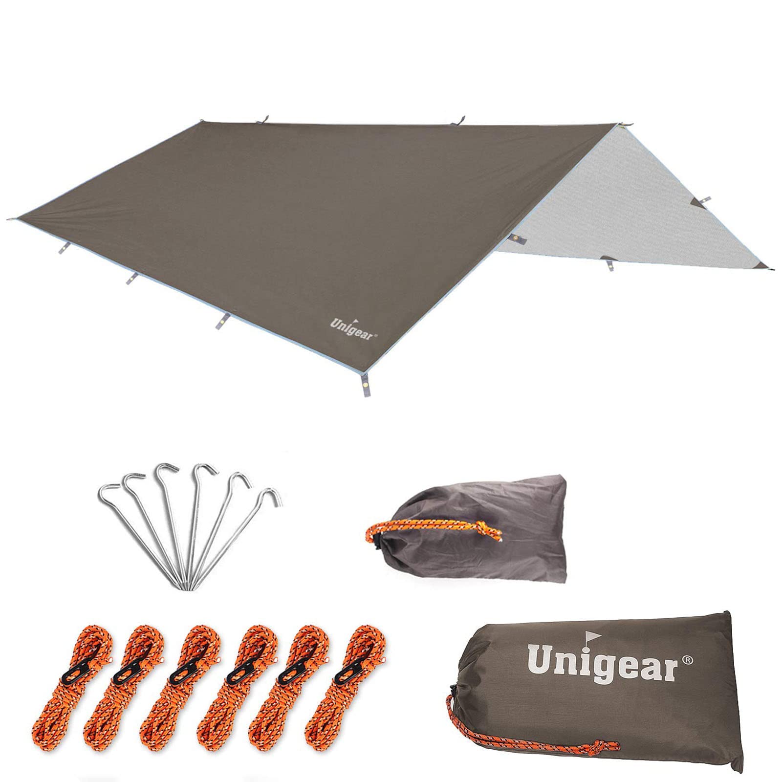 10ft Lightweight Rain Fly – Tent Tarp Hammock Cover – UV Protection – Green