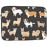 Nicokee Laptop Sleeve Bag 15.4 15.6 Inch,Cute Dogs Puppy Pet Protective Polyester Computer Cases Laptop Cover Briefcase Bag Tablet Travel Cover