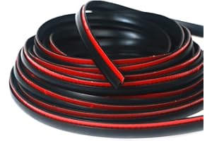 SDANO Fender Flare Rubber Seal, Fender Flare Edge Trim, Fender Flare Gasket, Fender Flares Trim for Car and Truck Wheel Wells, Bonds w/Automotive-Grade Adhesive Tape, Universal, T-Style, 60’ Length