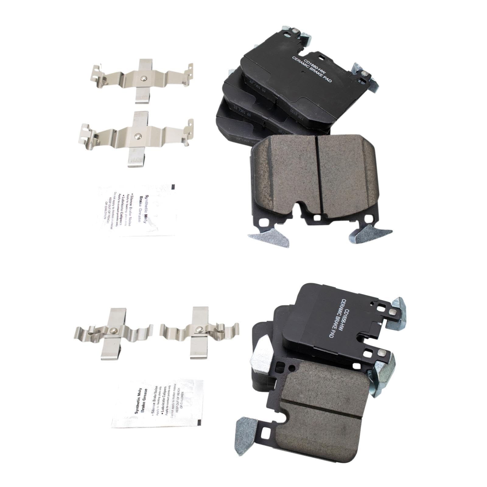 TRQ Brake Pads Ceramic Compatible with 12-21 BMW Image