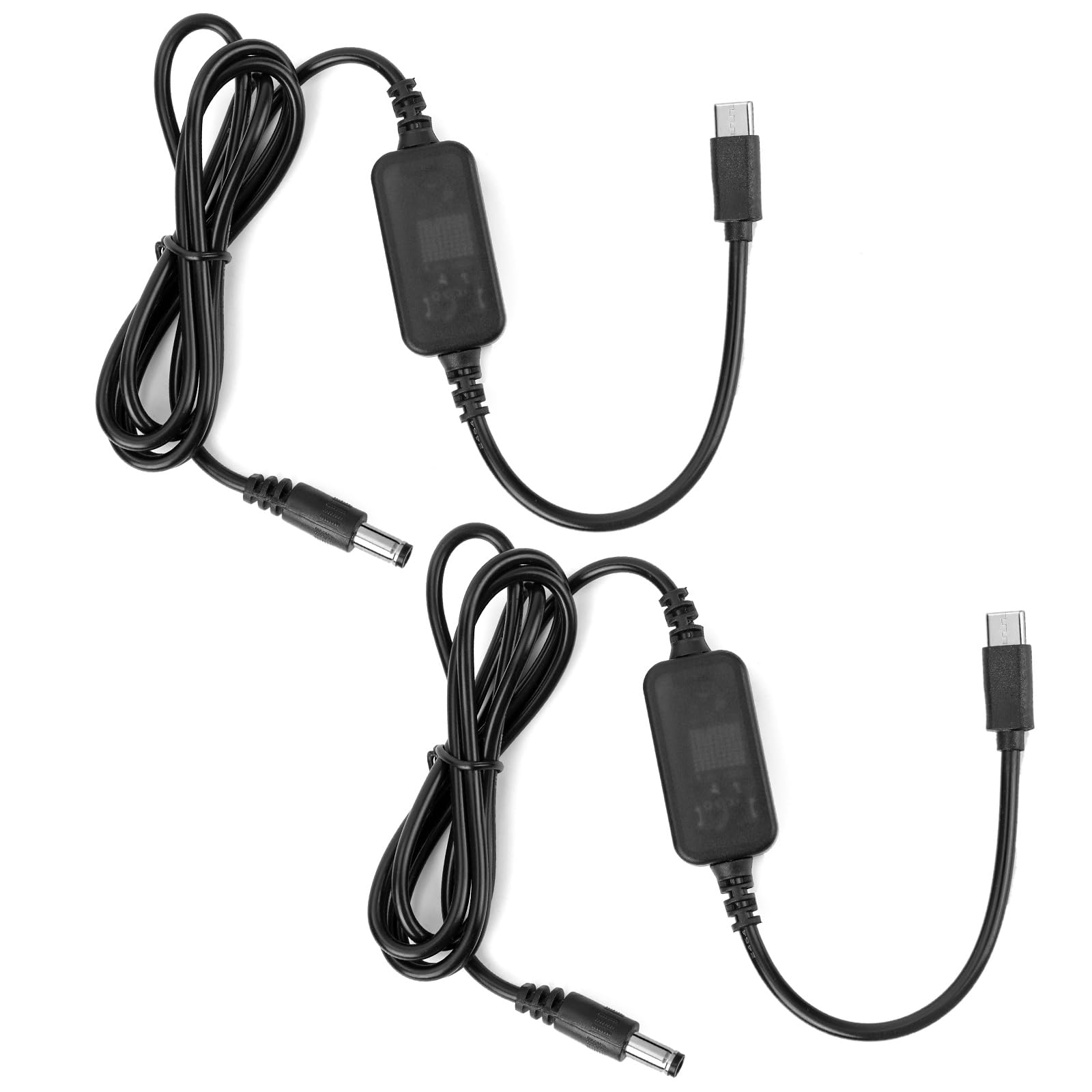 Photo 1 of 2pcs Baby Car Camera USB Powered Adapter, DC5521 to USB C 12V Cord Cable Adapter Pragmatic Baby Car Camera Accessories for Vehicle Supports Cigarette Lighter Port Only Not Monitor