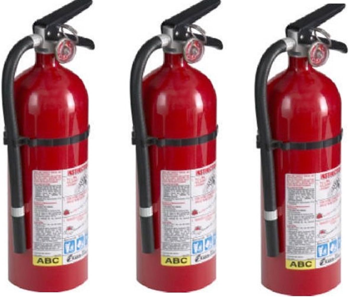 Kidde 21005779 Fire Extinguisher, ABC, 160CI, 4 lbs udBFUU, 3Pack (Pro