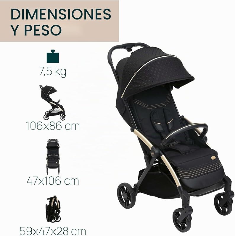 Goody X-Plus Cochecito, Negro Re_Lux
