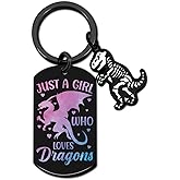 VIESUJI Dragon Keychain Dragon Gifts For Girls Women Graduation Birthday Christmas Gifts For Daughter Friend Sister Animal Lovers Toothless Keychain Stocking Stuffers for Teen Girls