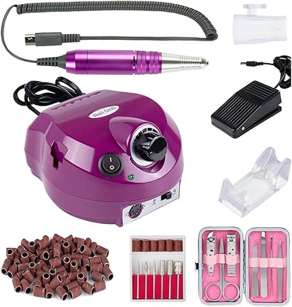 30 000rpm professional electric nail drill file manicure pedicure machine kit set with nail clippers accessory finger nail tools for nail salon and