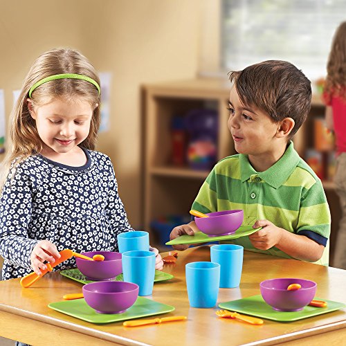 Learning Resources New Sprouts Serve It! Dish Set, 24 Pieces