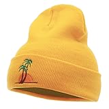 Sunset and Palm Trees Embroidered 12 Inch Long