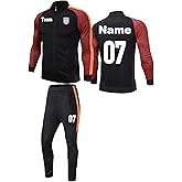 Custom Track Jackets and Pant Personalized Tracksuit Soccer Jersey with Team Name Number for Men Women Boy