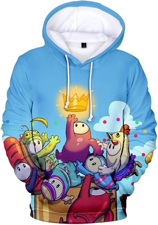 Grneric Fall Guys Hoodies Sweatshirt Hip Hop Casual Streetwear Hooded