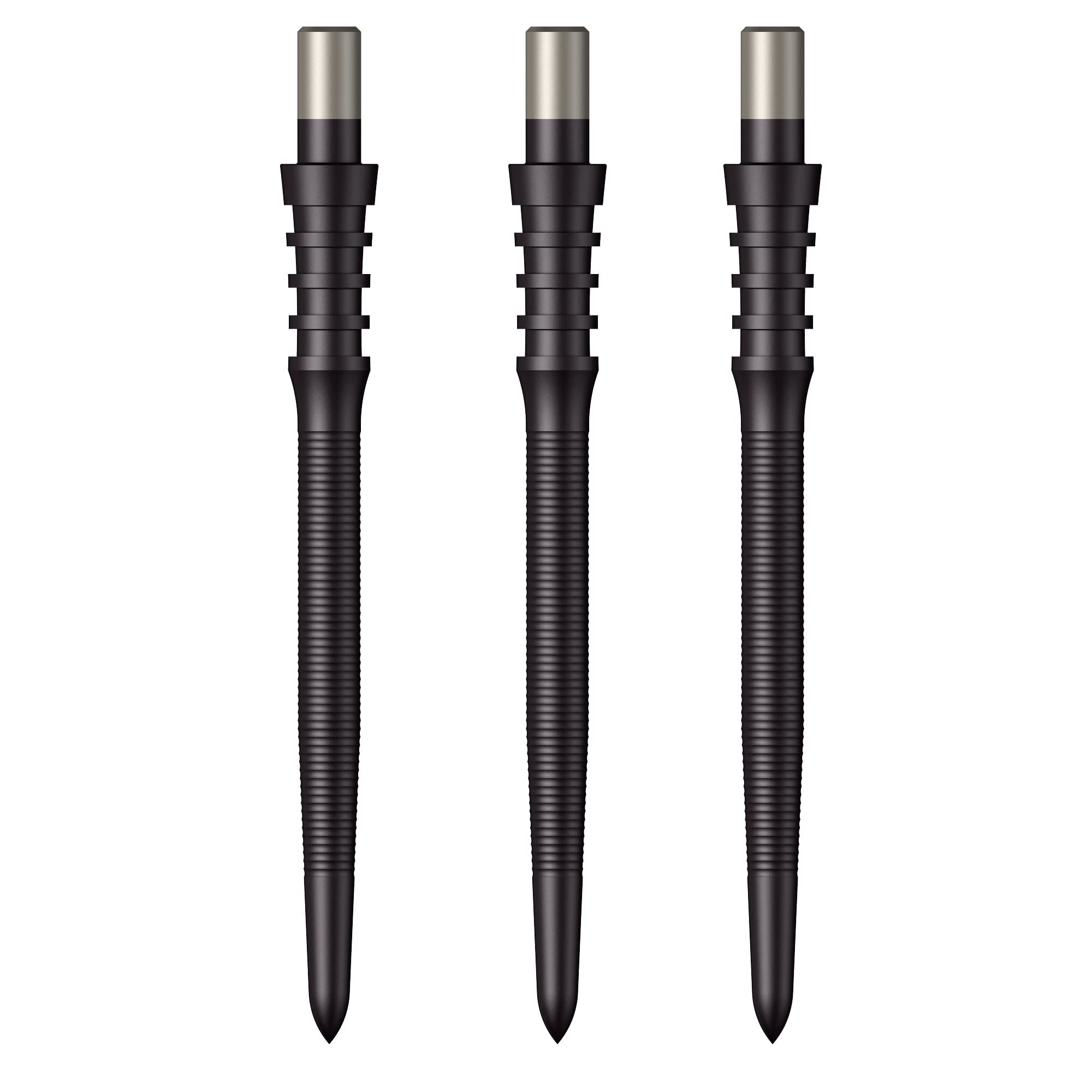 Mission Darts Sniper Points Micro Grip | Steel Tip Replacement Points | 32mm Black