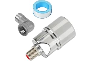 BANGZI Float Valve with 1/2", 3/4", 1" Adapters -304 Stainless Steel Water Float Valve Fully Automatic Water Level Control for Water Tanks, Aquariums, Livestock Troughs,Pools,Distillers & Ponds
