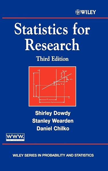 Amazon Com Statistics For Research 9780471267355 Dowdy Shirley Wearden Stanley Chilko Daniel Books