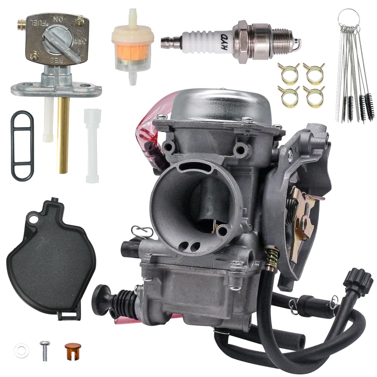 Photo 1 of JDLLONG KVF400 Carburetor For Kawasaki Prairie 400 KVF400 1998 Bayou 400 KLF400 KLF 400 1993 1994 1995 Carb 15003-1446 15003-1282