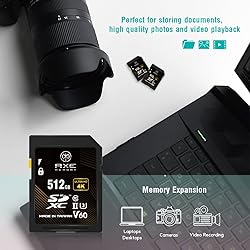 AXE MEMORY SD Card 512GB V60, 245MB/s UHS-II U3 4K