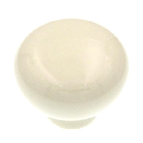P637 Iv Ivory Porcelain 1 3 8 Mushroom Cabinet Knob Pulls Belwith