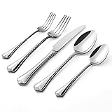 KINGSTONE Silverware Set, 20-piece 18/10 Stainless