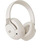 Monster Persona 5th ANC-Wireless Bluetooth Over-Ear Headphones with Microphone, 70H Playtime, Bluetooth 6.0, Comfortable and Foldable Design (Beige)