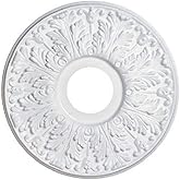 Westinghouse 7702800 15-1/2-Inch Victorian White Finish Ceiling Medallion