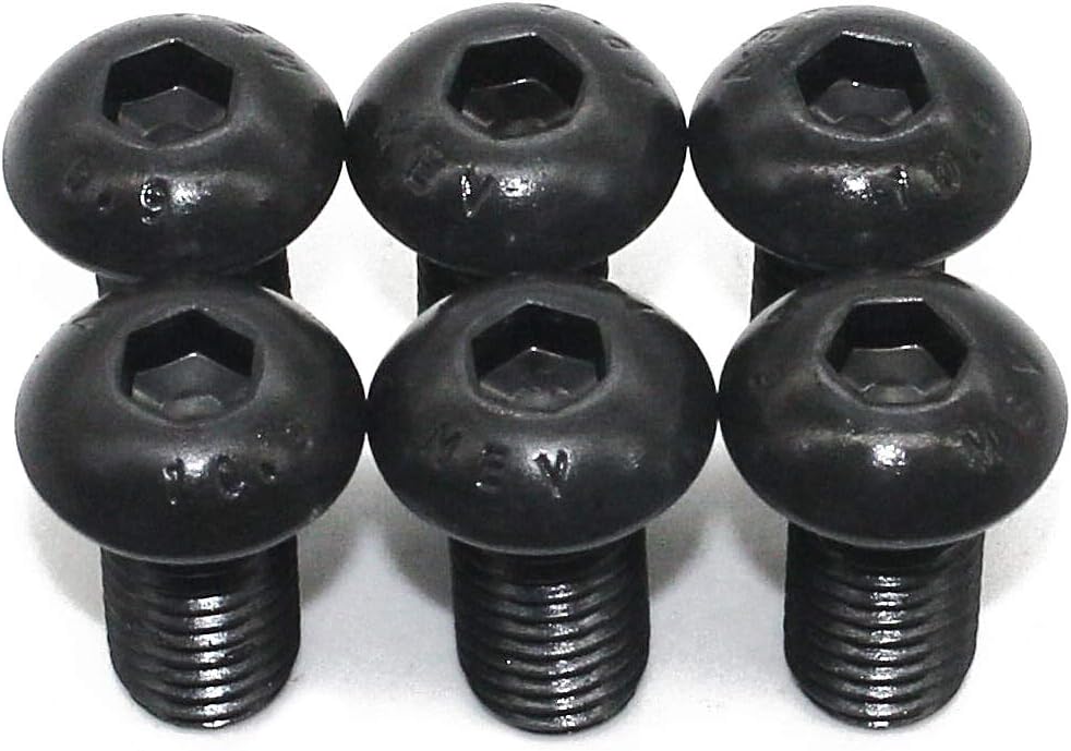 FullerkregM6-1.0 x 20mm ISO 7380 Hex Drive Class 10.9 Black Oxide Finish Alloy Steel Button Socket Cap Screw (Pkg of 50)
