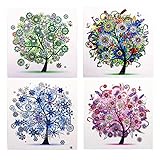 HengQ Diamond Painting Kit for Adult or Kid Diamond Painting Kit 5D DIY Special Shape Diamond Painting Sets,Diamond Painting by Number,Tree Pattern 12