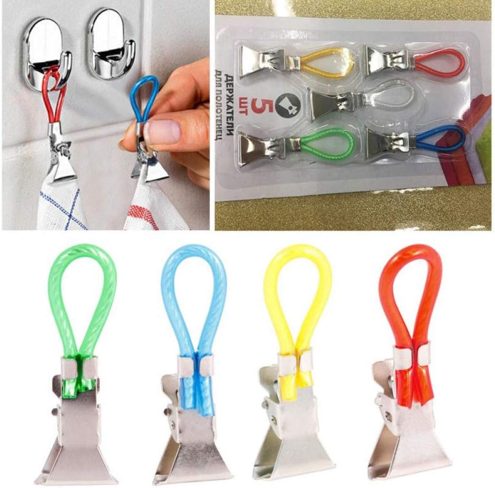 YANHU 5 UNIDS Clips para Colgar el Té Clip En Ganchos Bucles Perchas de