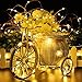 GDEALER Solar String Lights 150LED 49ft Waterproof Starry Copper Wire String Lights Ambiance Lighting for Outdoor Landscape Patio Garden Home Christmas Party Wedding Warm White (1)