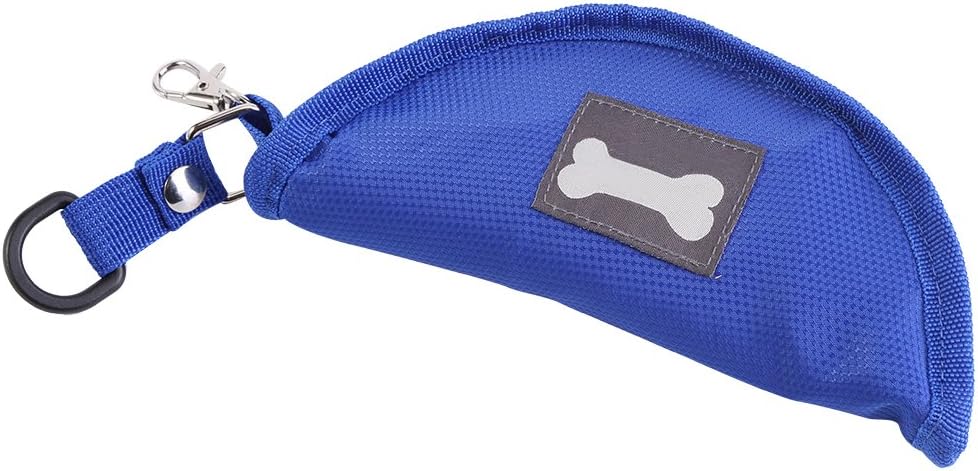 Dog Bowl Pet Food Water Bowl Collapsible Dog Bowl Waterproof Dog Bowls Pet Outdoor Portable Folding Waterproof Bowl(Blue)