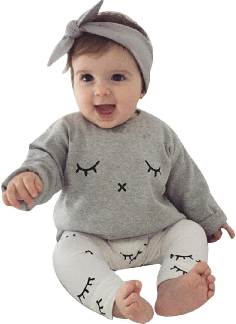 Baby Long Sleeves Hoodie+Long Pants Newborn Clothes, Boys & Girls Outfits 0-24 Months Infant Playsuits Tops Kids Jumpsuits+Trousers Toddlers Bodysuits