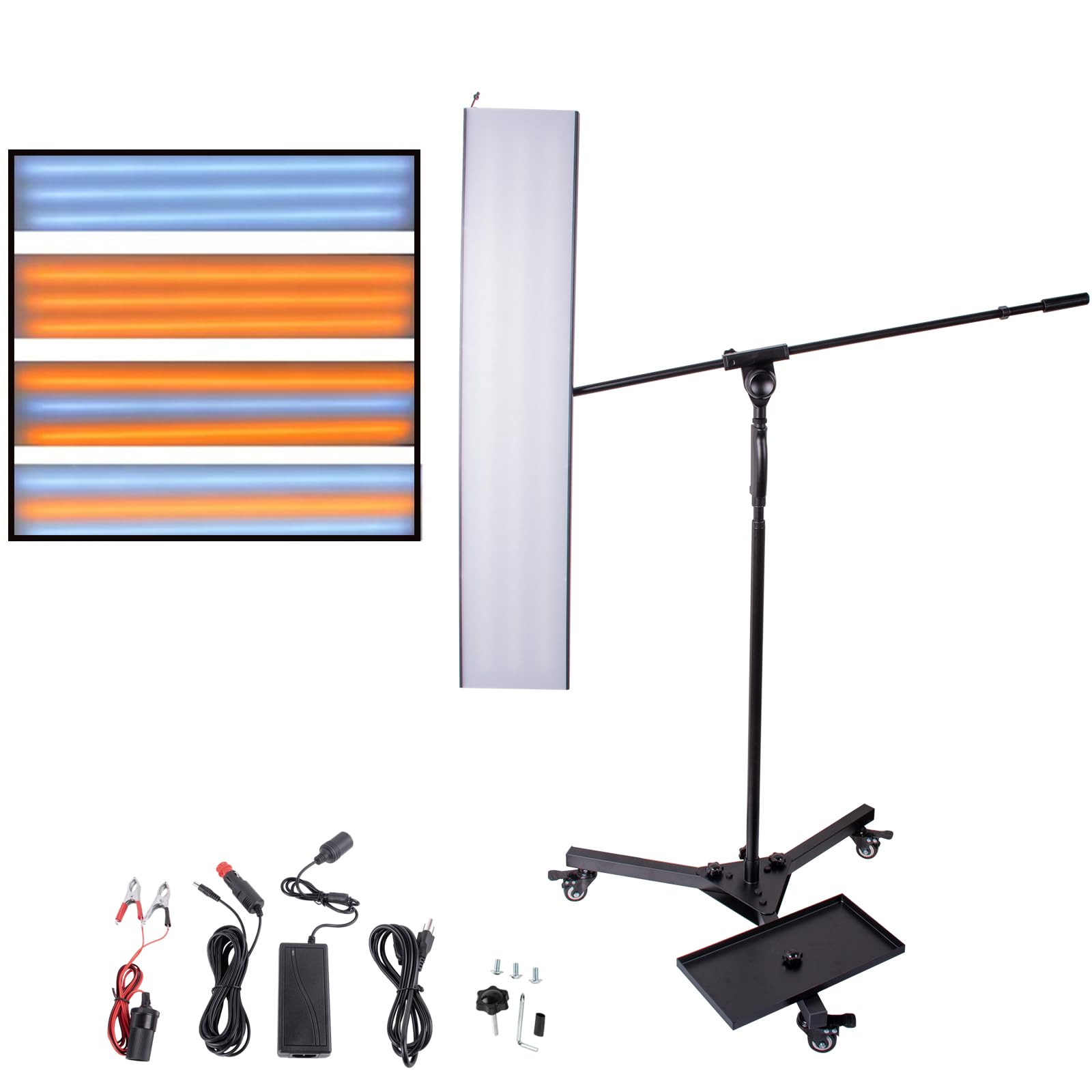 Photo 1 of Hututimo PDR Paintless Dent Repair Tools Light Car Body LED Stripe Line Board Reflector Lamp with Adjustment Bracket 50000 for Bump Repair Hours Service Life 12V DC 110V/220V AC Light