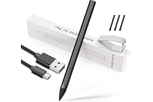 YORUNOHOSHI Stylus Pen for Microsoft Surface Pro 9/X/8/7/6/5/4/3,Surface Go/Go2/Go3,Book4/3/2,Surface Laptop/Studio (Black)