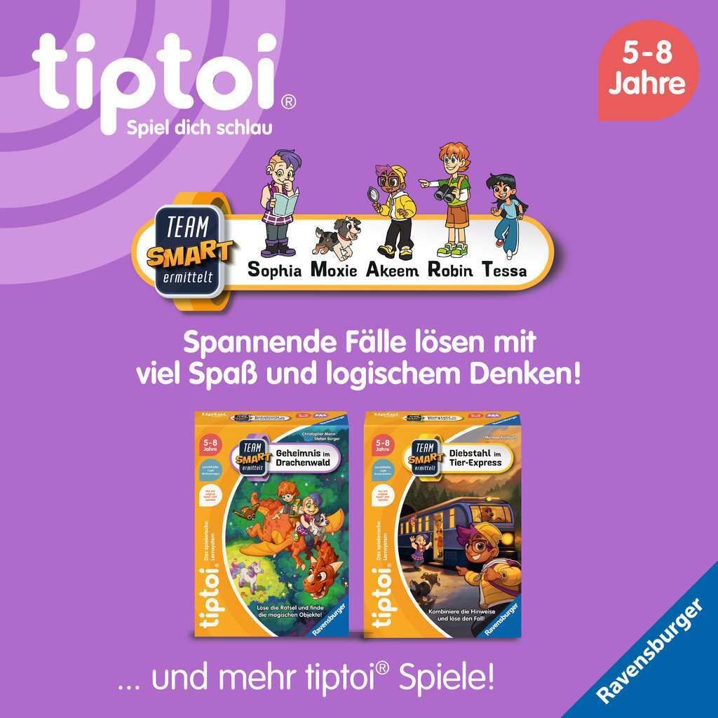 Ravensburger tiptoi Spiel 00226 - Team SMART ermittelt - Diebstahl im Tier-Express, fantastisches Logikspiel für Kinder ab 5 Jahren 9