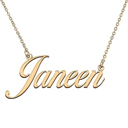 HUAN XUN Customized Custom Simple Any Name Necklace