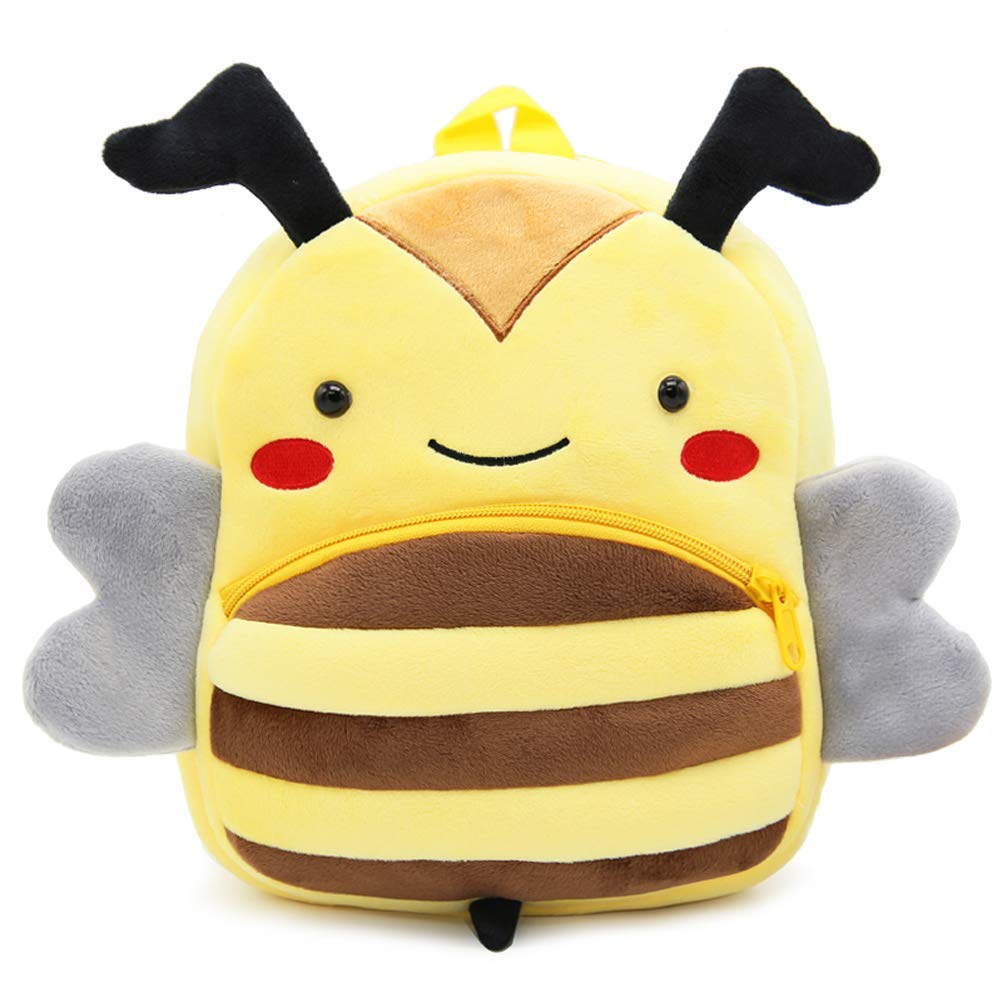 KozyOne Cartoon Animal Backpack, Cute Toddler Bag Cute School Bags for 3-6 Years Kids, Gift for Kindergarten Kids(Bee)