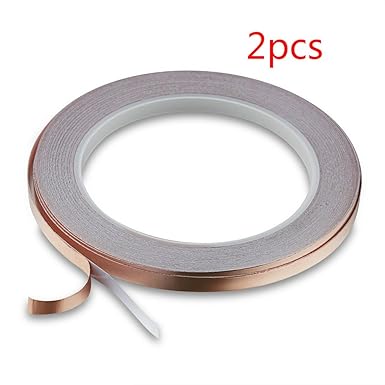 2 Stück EMI Abschirmband UEETEK Selbstklebend Kupferband für Elektrische Reparaturen EMI Abschirmung 30M x 6MM