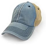 Blank Trucker Hat, Vintage Salt-Wash, Americana Blue