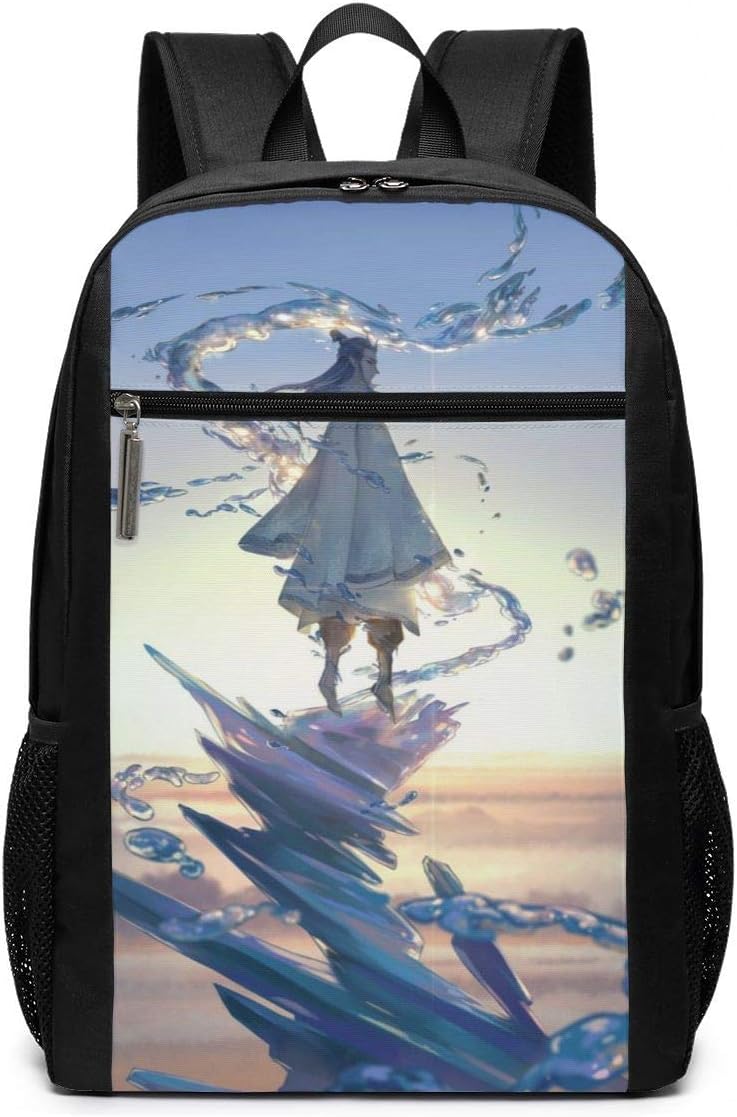 anime boy with backpack