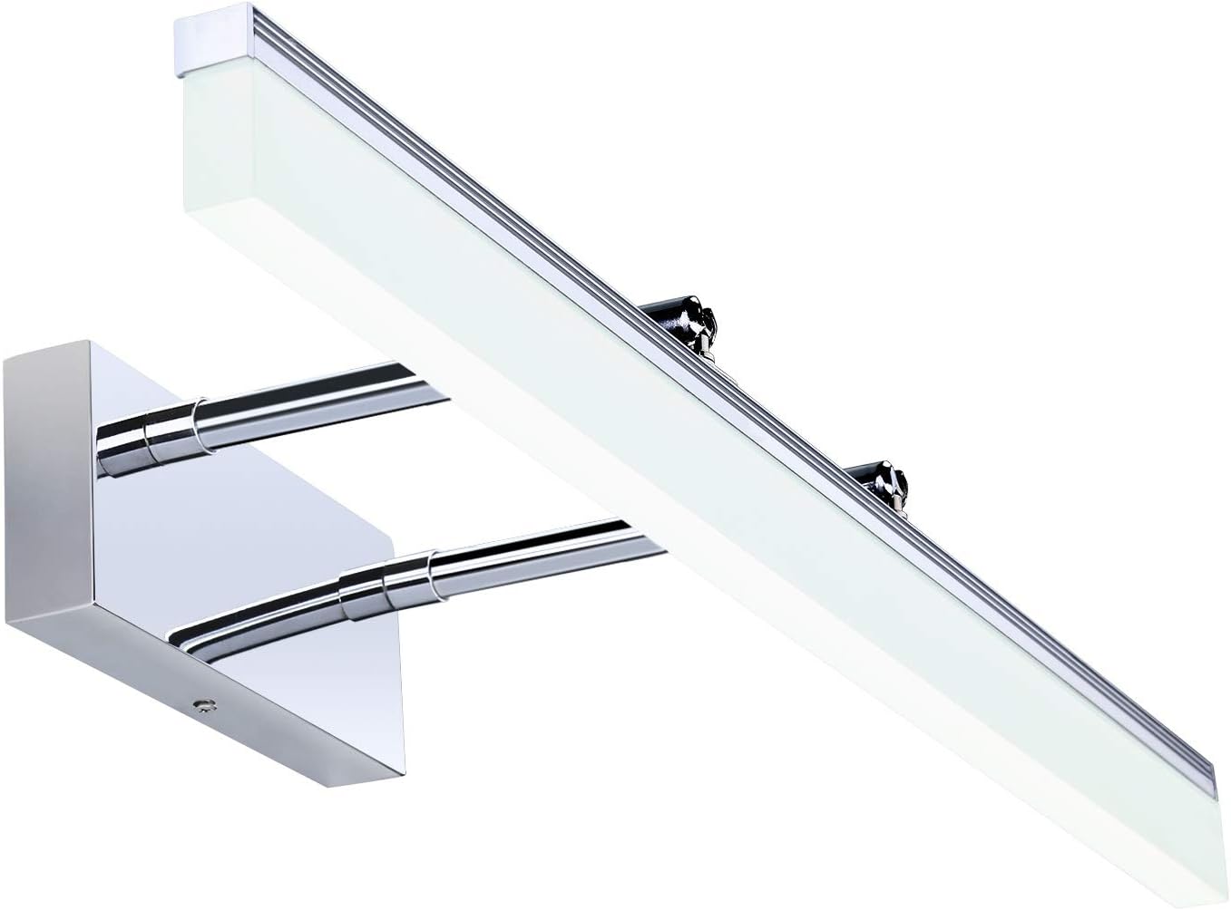 Qucover Bathroom Mirror Light 12W Telescopic Length Led Over Mirror